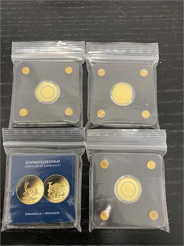 Miniatur-Goldmünzen